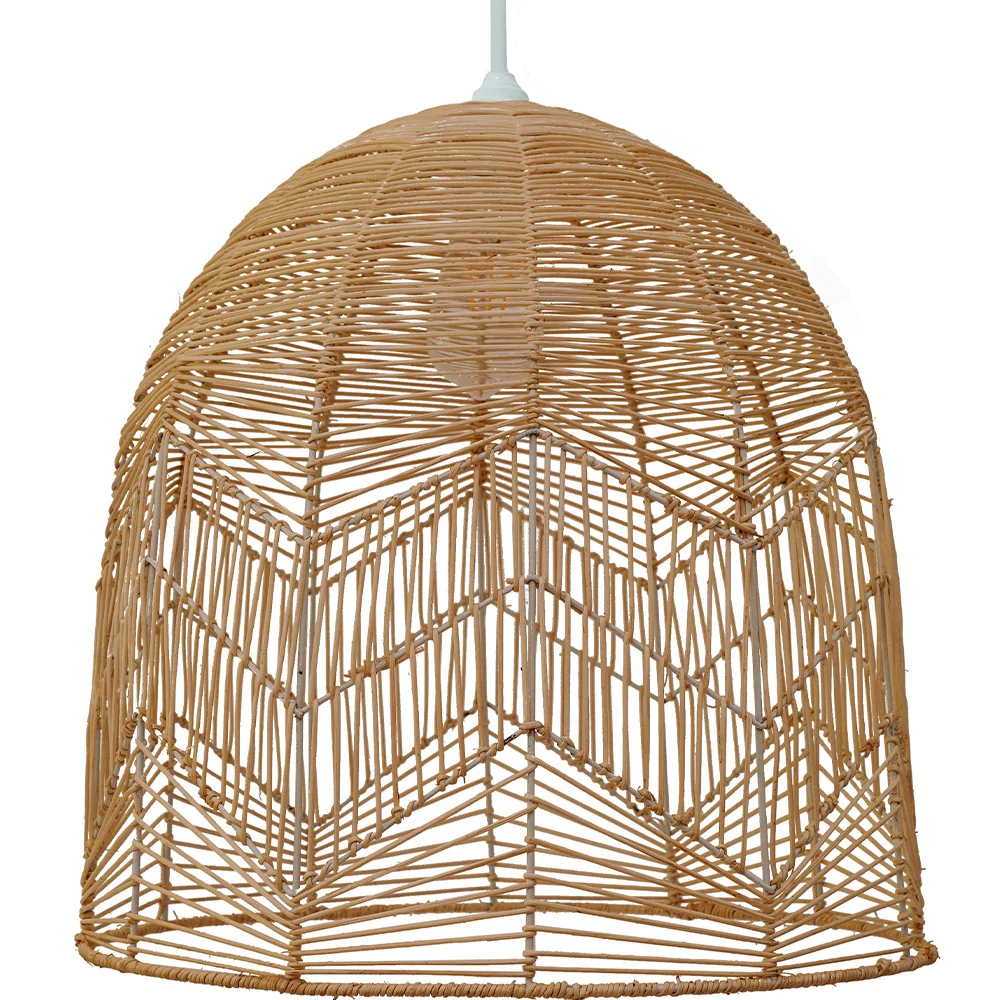 Lampada da soffitto in rattan - Lampada a sospensione in stile Boho Bali - Bu image 8