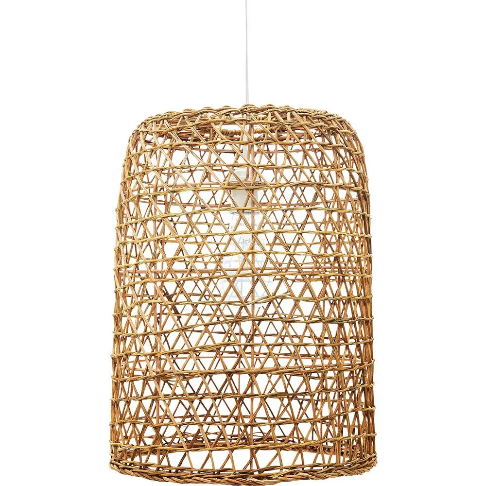 Lampada a soffitto in rattan - Lampada a sospensione stile Boho Bali - Lian image 8