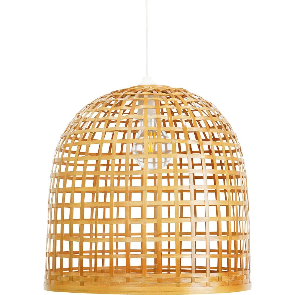 Lampada a soffitto in bambù - Lampada a sospensione stile Boho Bali - Thi image 8