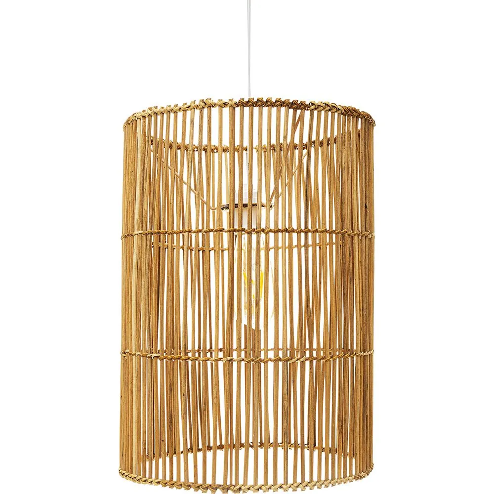 Lampada da soffitto in rattan - Lampada a sospensione di stile Boho Bali - An image 8