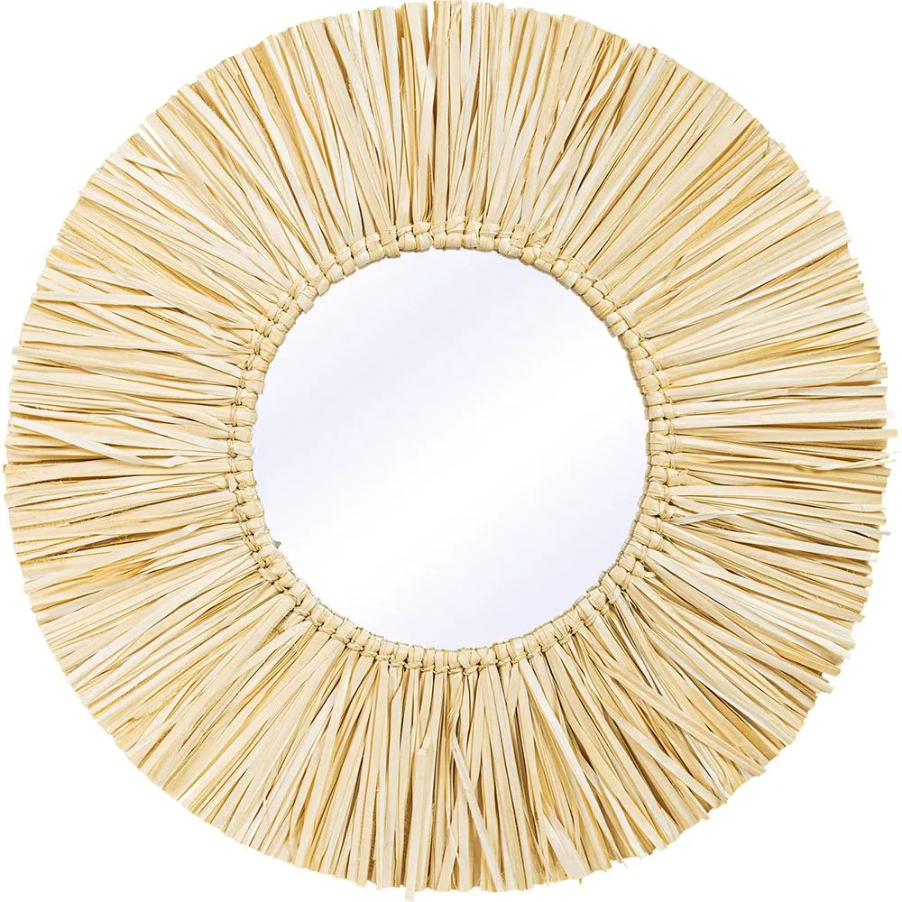  Specchio da Parete - Rotondo Boho Bali (60 cm) - Grel image 8