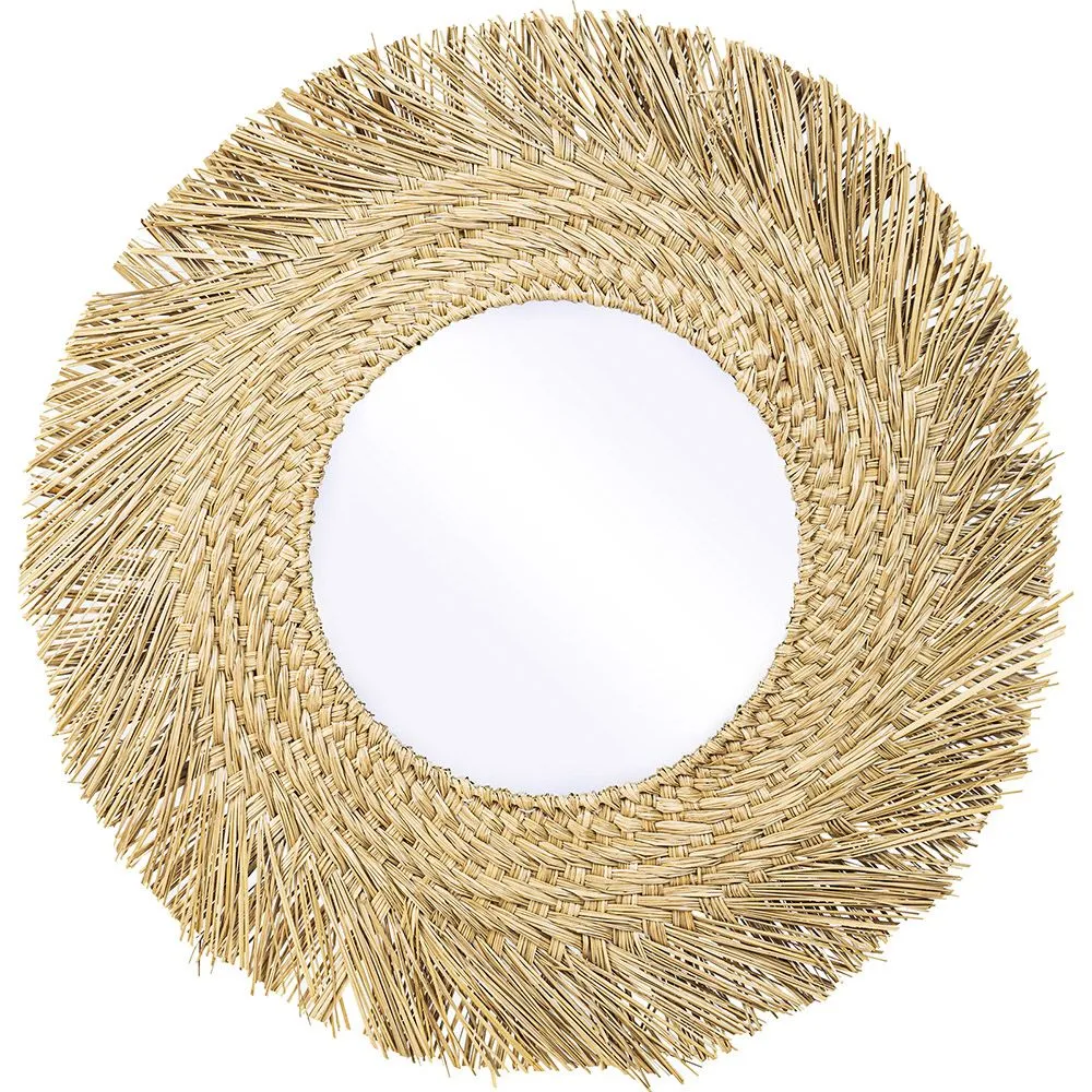  Specchio da Parete - Rotondo Boho Bali (60 cm) - Rewu image 8