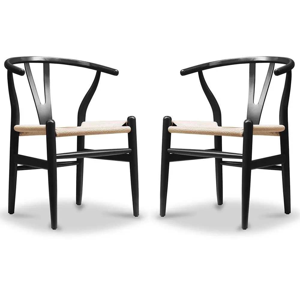 Confezione da 2 sedie da pranzo in legno - Stile scandinavo - Wish image 8