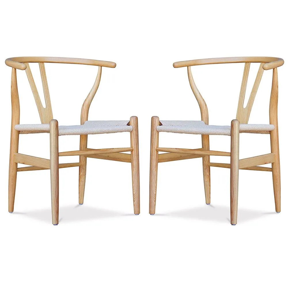 Confezione da 2 sedie da pranzo in legno - Stile scandinavo - Wish image 8