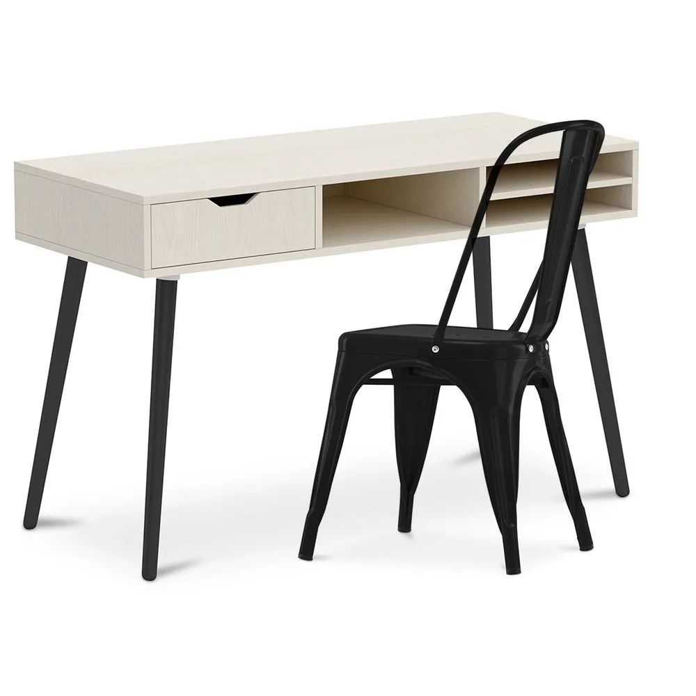 Scrivania in Legno - Stile Scandinavo - Beckett + Sedia da Pranzo - Stylix image 8