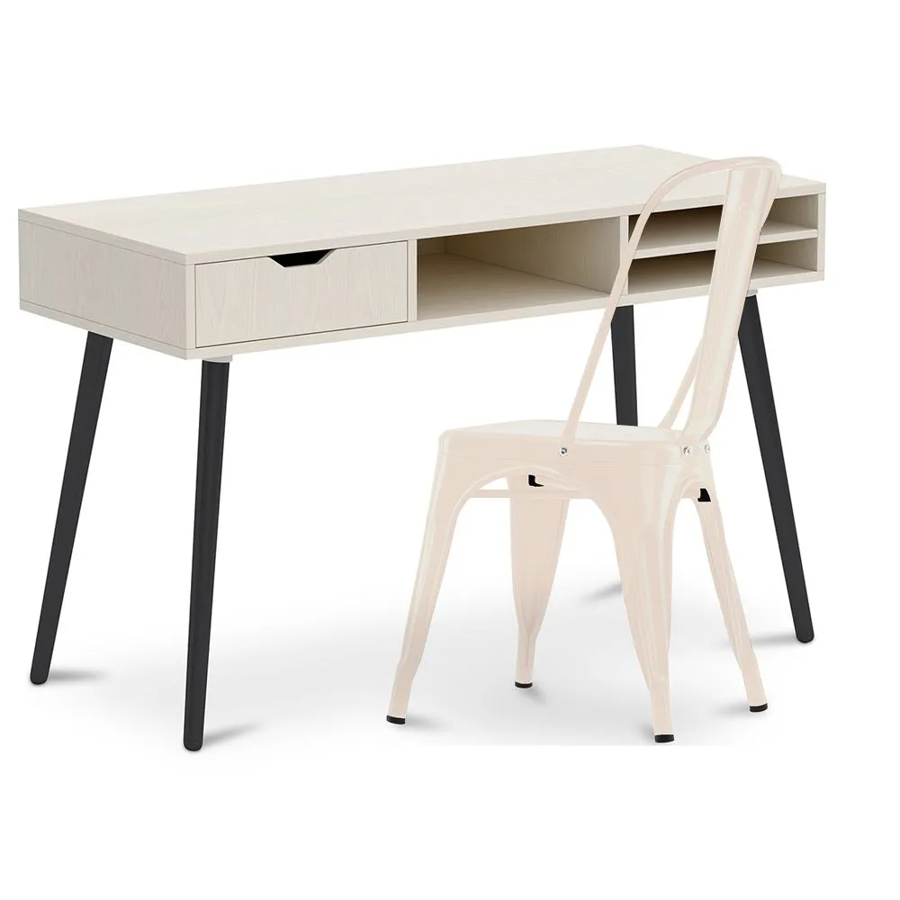 Scrivania in Legno - Stile Scandinavo - Beckett + Sedia da Pranzo - Stylix image 8