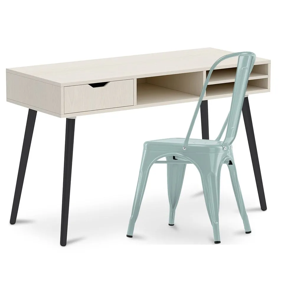 Scrivania in Legno - Stile Scandinavo - Beckett + Sedia da Pranzo - Stylix image 8
