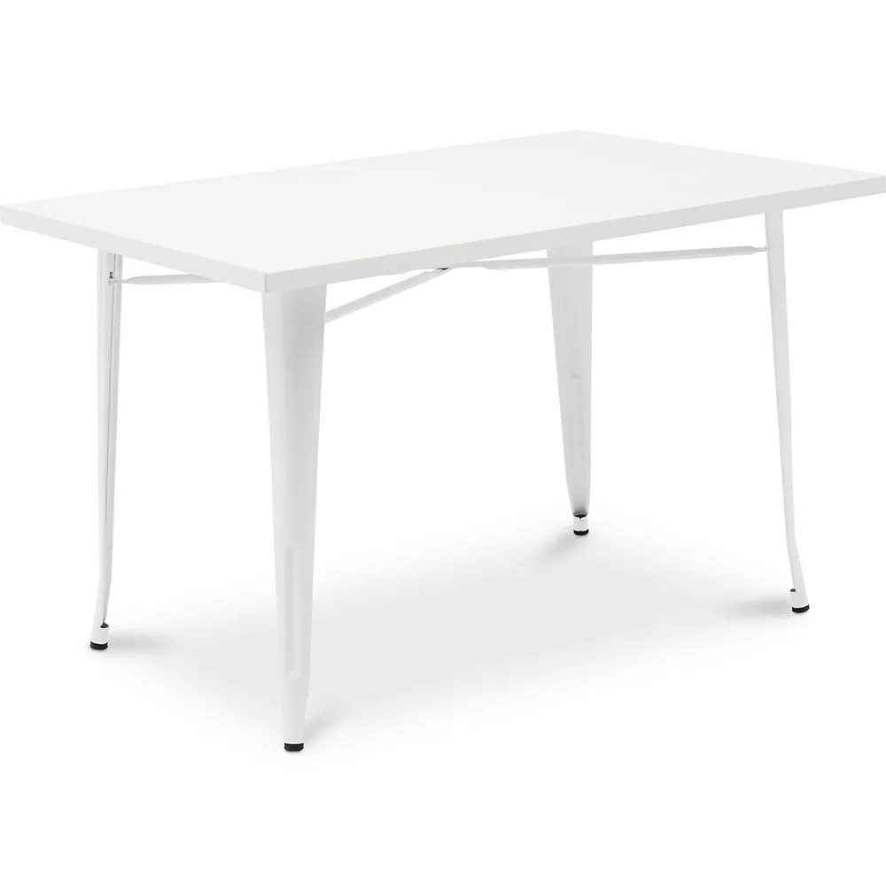 Tavolo da pranzo rettangolare - Stile Industriale - Metallo bianco - Ashi image 8