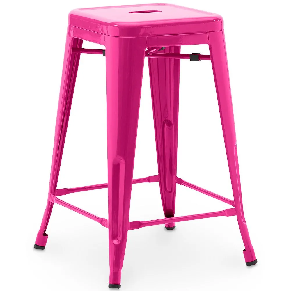 Sgabello da bar - Design industriale - 60cm - Nuova edizione - Stylix image 8