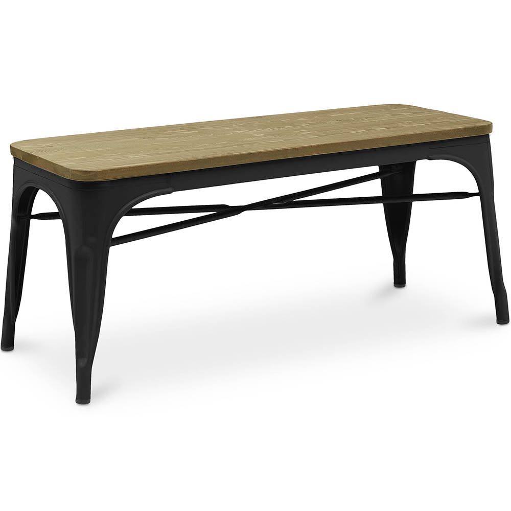 Panca - Design Industriale - Legno e Metallo - Stylix image 8