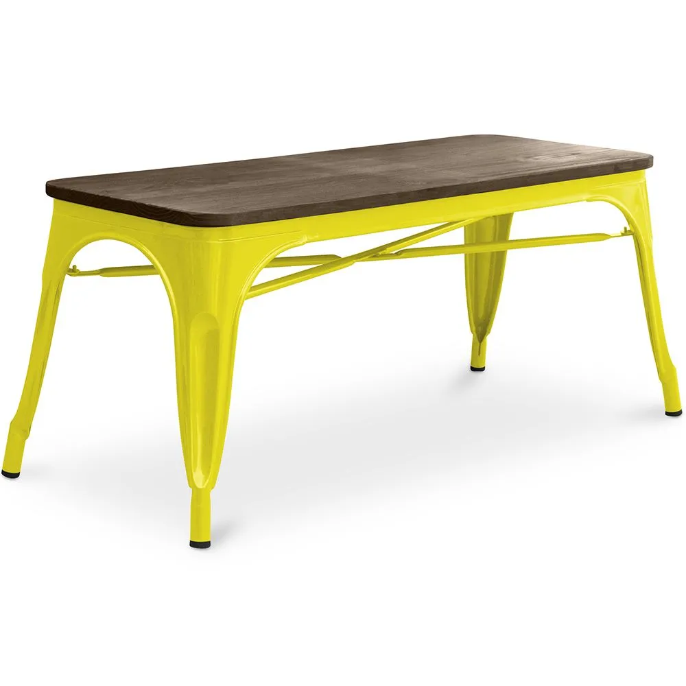  Panca di Design Industriale - Legno e Metallo - Stylix image 8