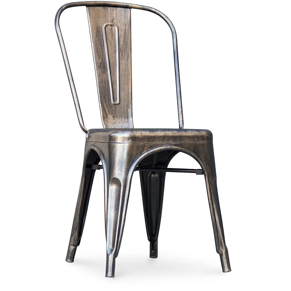 Sedia da pranzo - Design industriale - Acciaio - Nuova edizione - Stylix image 8