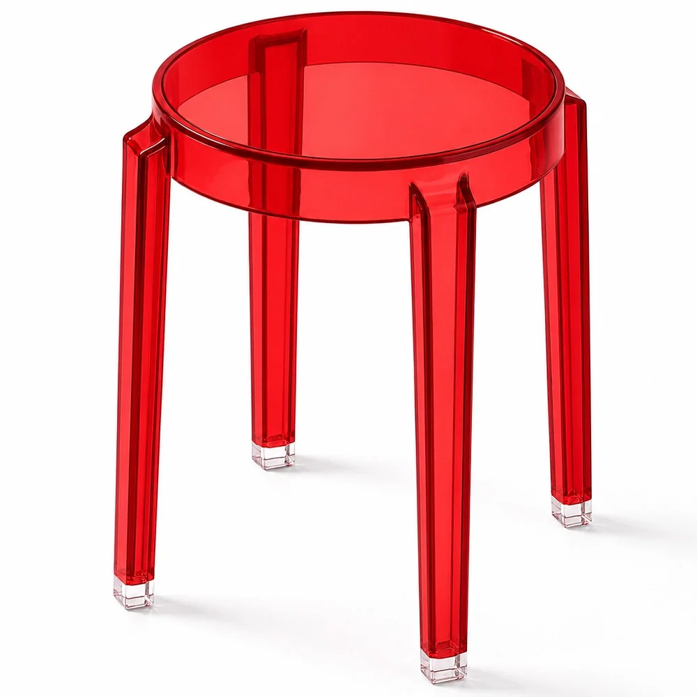 Sgabello Basso Trasparente - 47cm - Arthur image 8