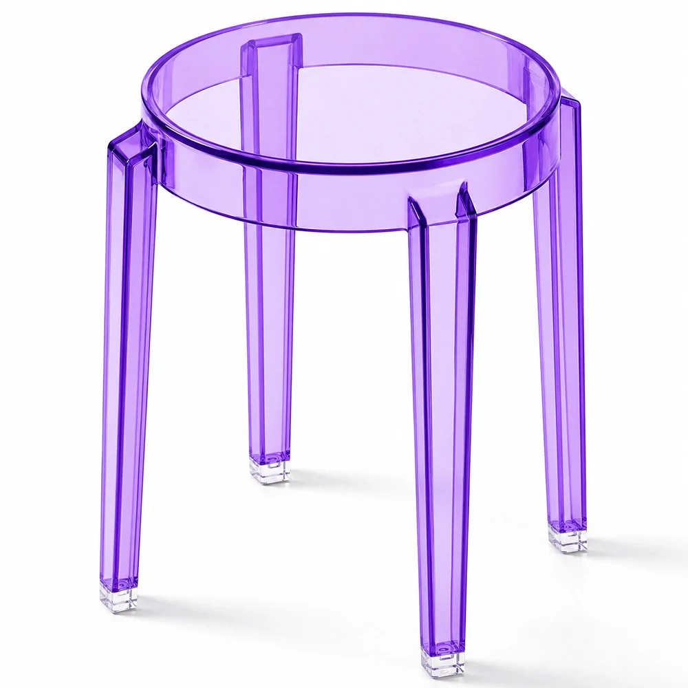 Sgabello Basso Trasparente - 47cm - Arthur image 8