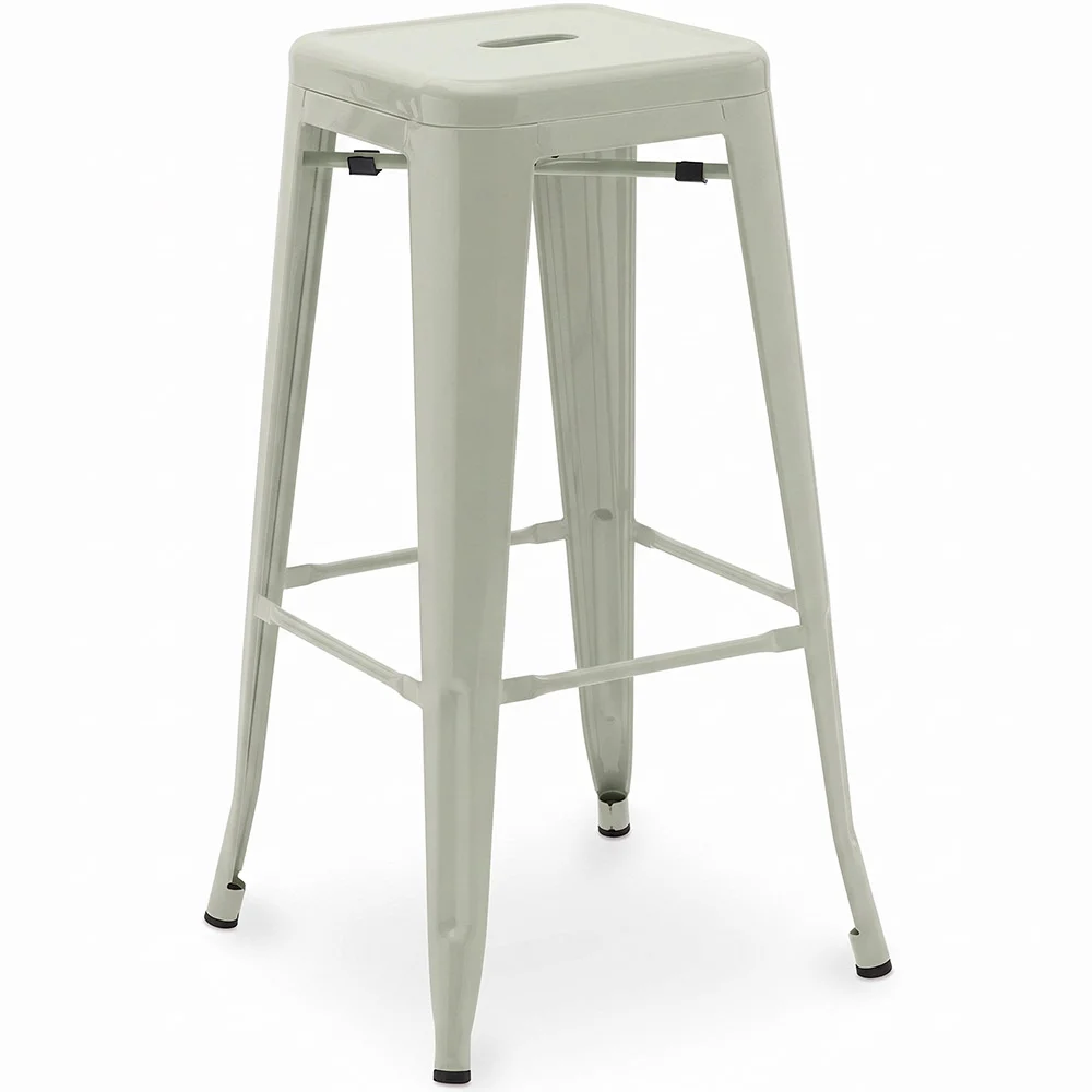 Sgabello da bar – Stile industriale – Acciaio – 76 cm – Stylix image 8