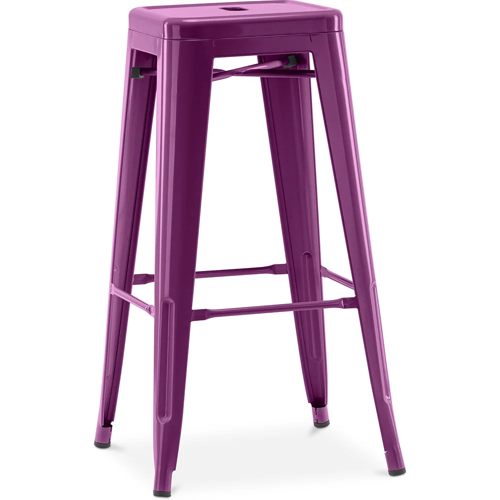 Sgabello da bar – Stile industriale – Acciaio – 76 cm – Stylix image 8