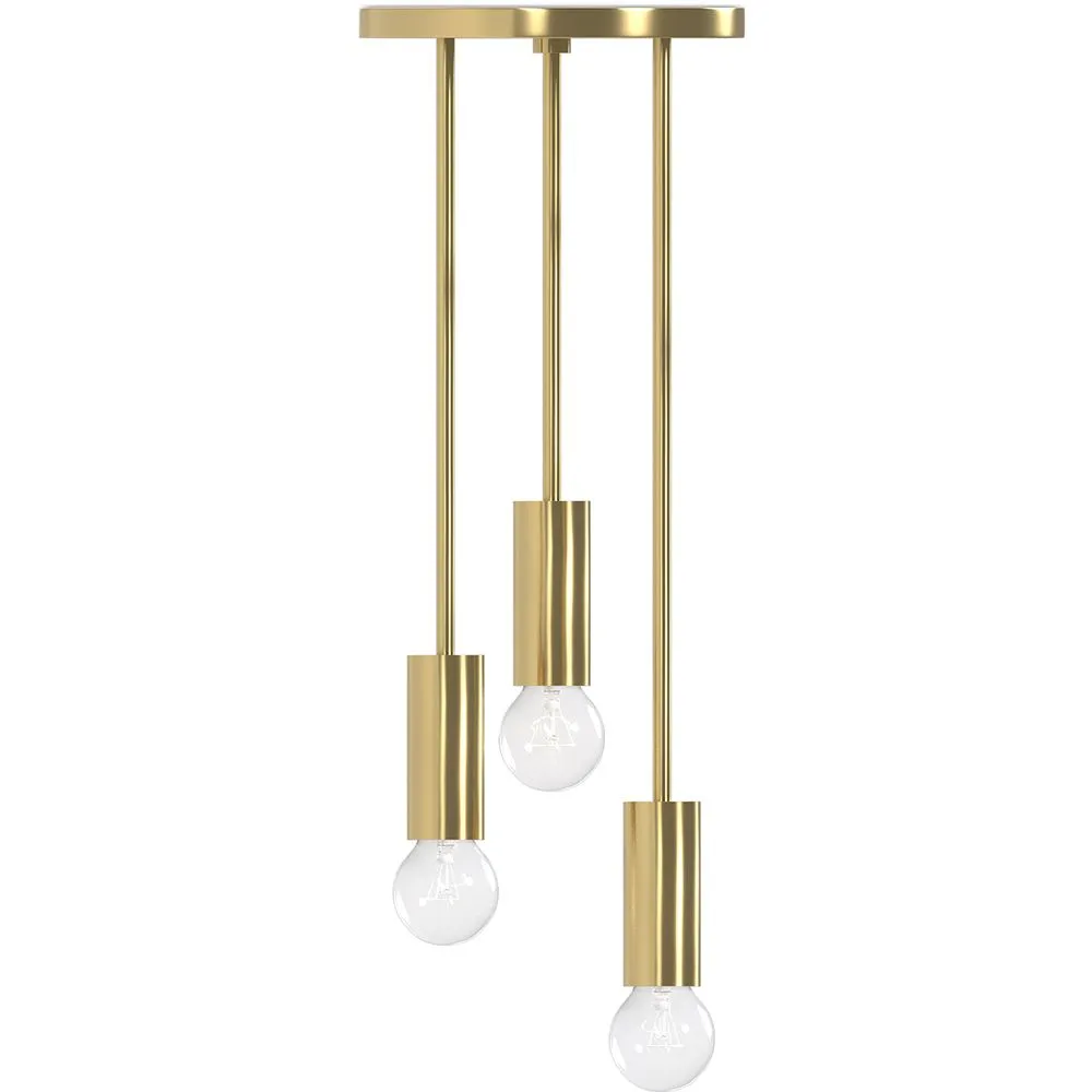 Lampada da soffitto dorata - Lampada a sospensione a 3 bracci - Troy image 8
