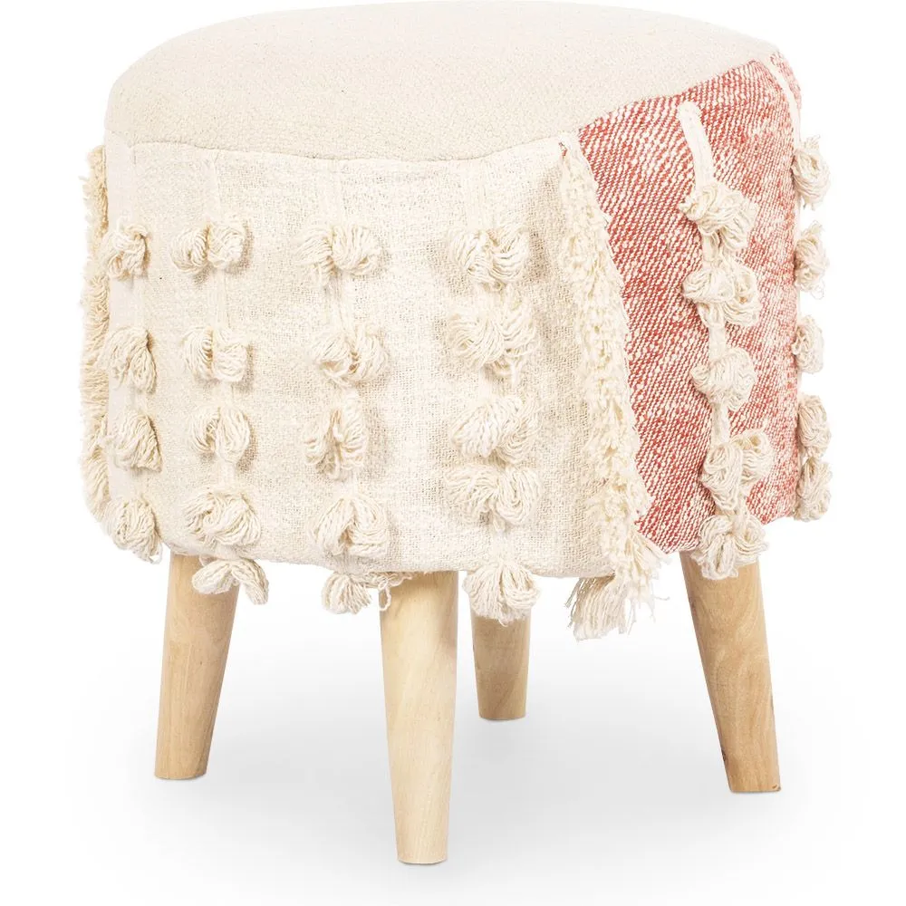 Sgabello Pouf Rotondo - Stile Boho Bali - Batty  image 8