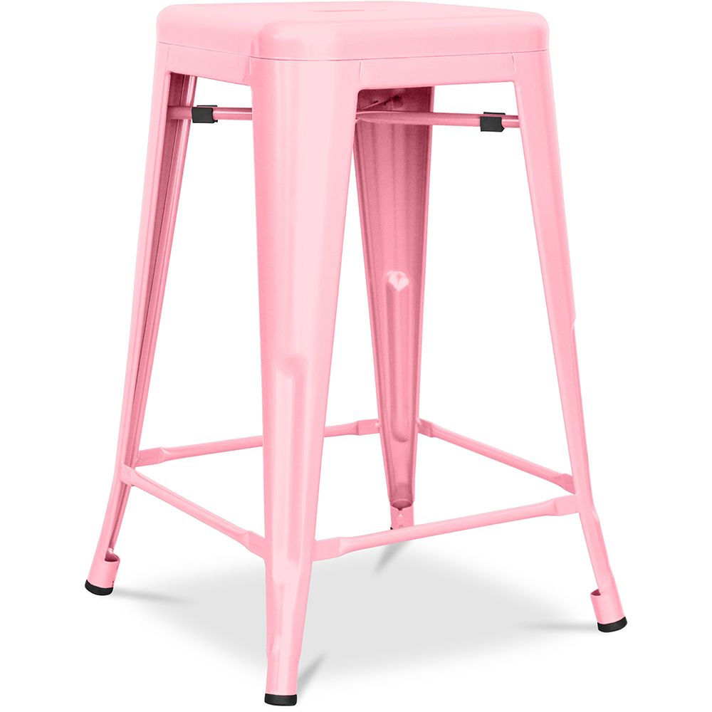 Sgabello da bar - Design industriale - Acciaio opaco - 60cm - Nuova edizione - Stylix image 8
