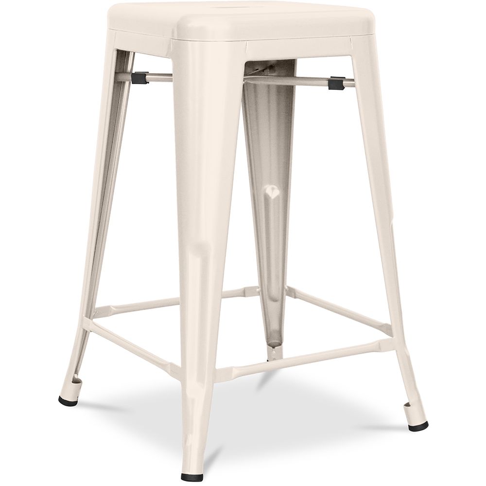 Sgabello da bar - Design industriale - Acciaio opaco - 60cm - Nuova edizione - Stylix image 8