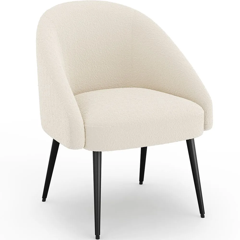 Poltrona di Design - Rivestita in Tessuto Bouclé - Wasda image 8