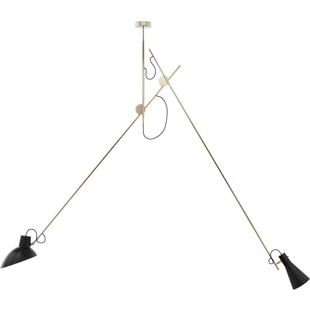 Lampada da soffitto flessibile - Lampada a sospensione - 2 bracci - Pats image 8