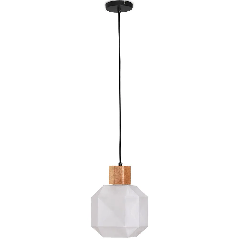Lampada a Soffitto in Legno e Vetro - Lampada a Sospensione - Bumba image 8