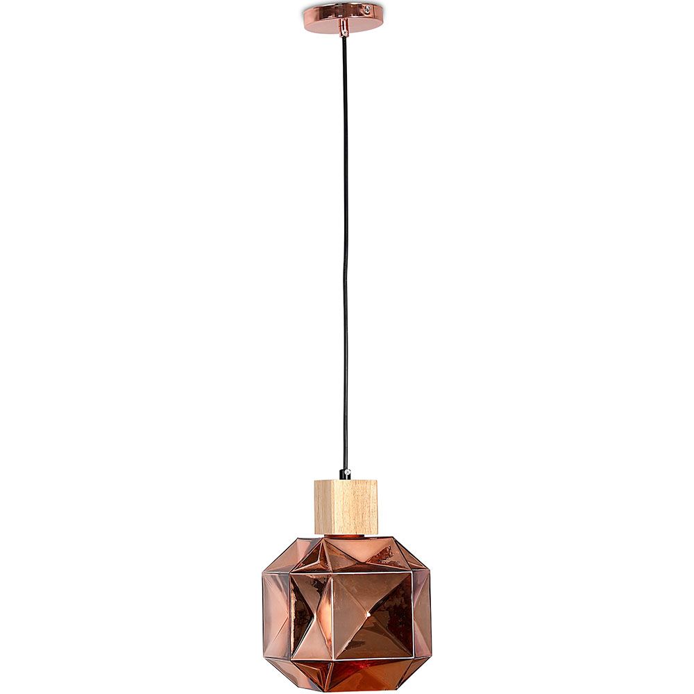 Lampada a Soffitto in Legno e Vetro - Lampada a Sospensione - Bumba image 8