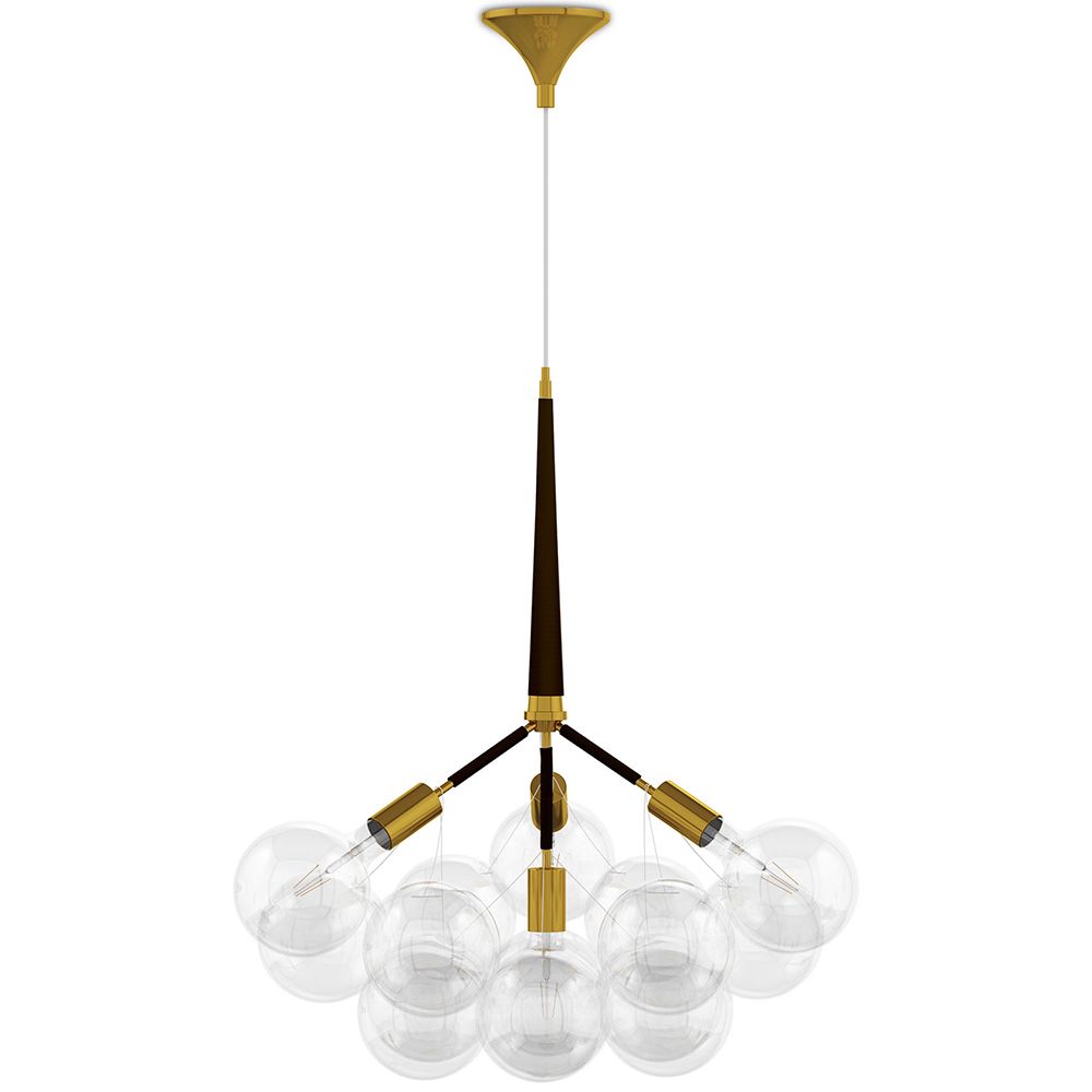 Lampada a soffitto con sfere di vetro - Lampada a sospensione - 12 globi - Glaub image 8