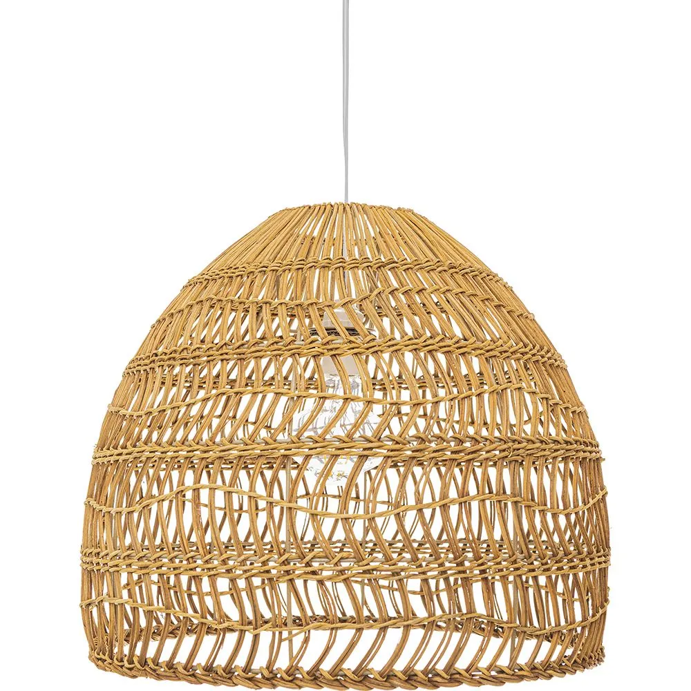 Lampadario in Rattan - Lampada a Sospensione stile Boho Bali - 60cm - Hoa image 8