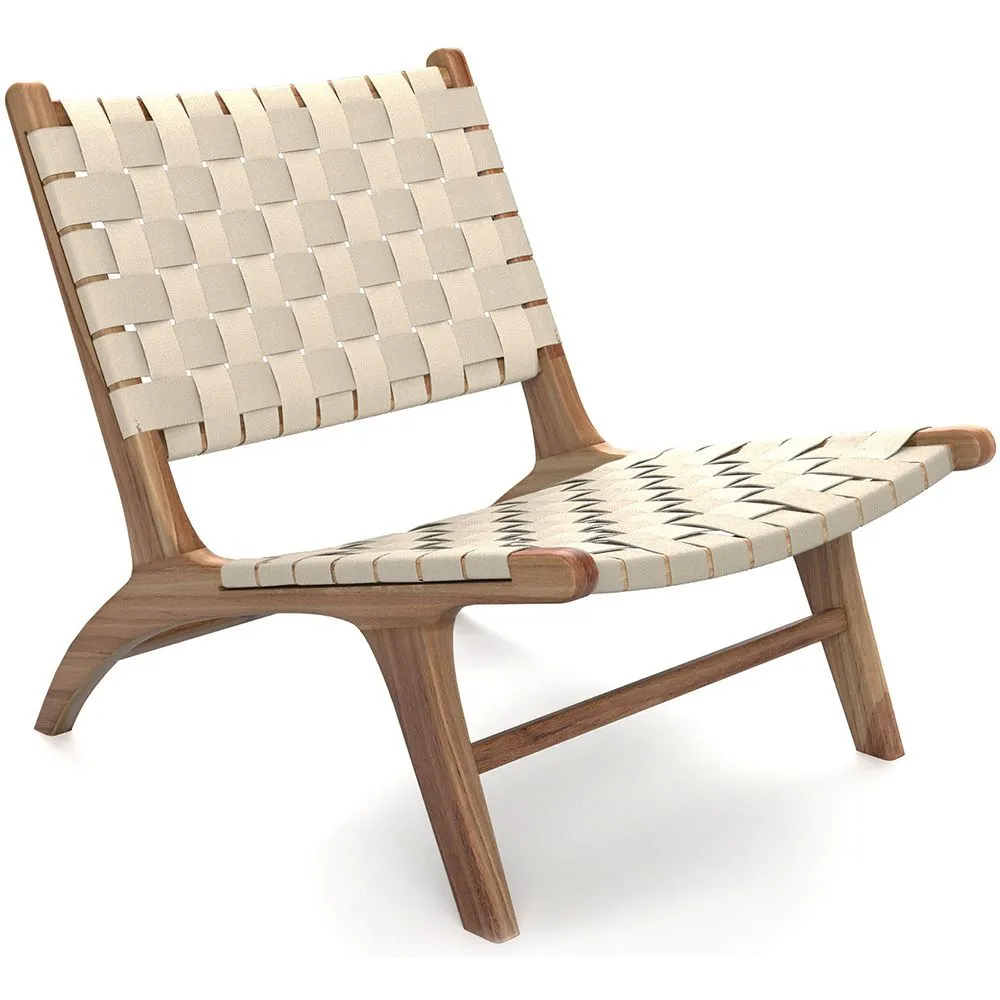Poltrona da Salotto - Poltrona Artigianale Design Boho Bali - Legno e Corda - Recia image 8