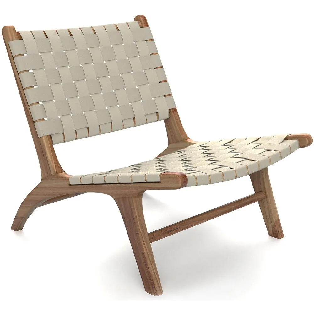 Poltrona da Salotto - Poltrona Artigianale Design Boho Bali - Legno e Corda - Recia image 8