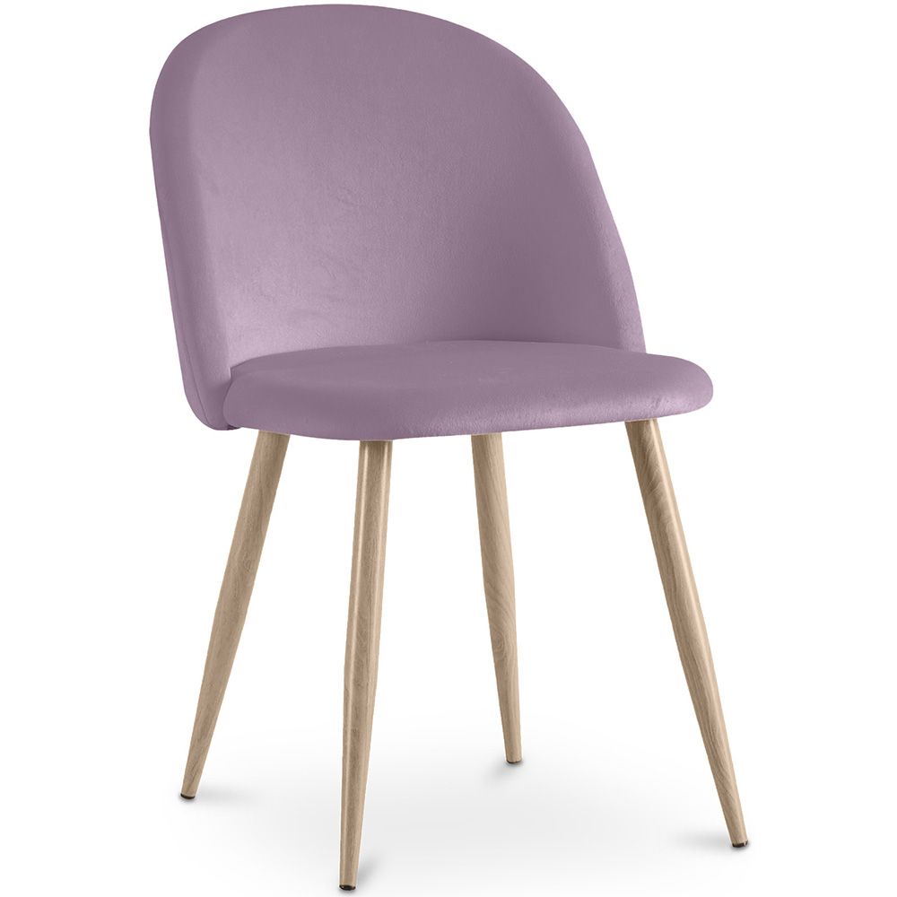 Sedia da pranzo - imbottita in velluto - Stile scandinavo - Evelyne image 8