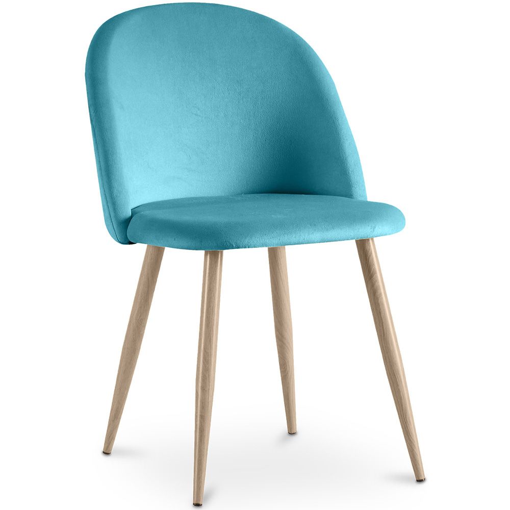 Sedia da pranzo - imbottita in velluto - Stile scandinavo - Evelyne image 8