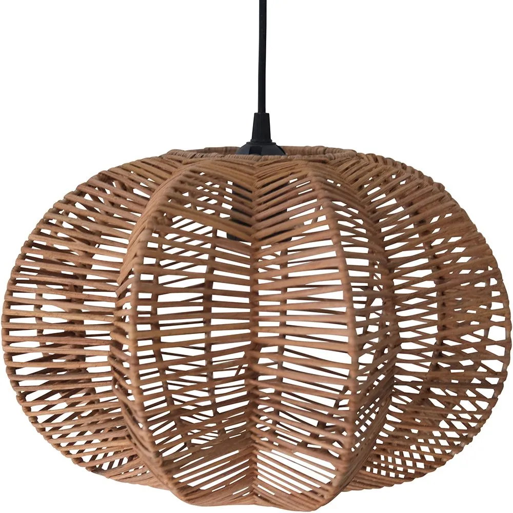 Lampada da soffitto in rattan - Lampada a sospensione stile Boho Bali - Pya image 8