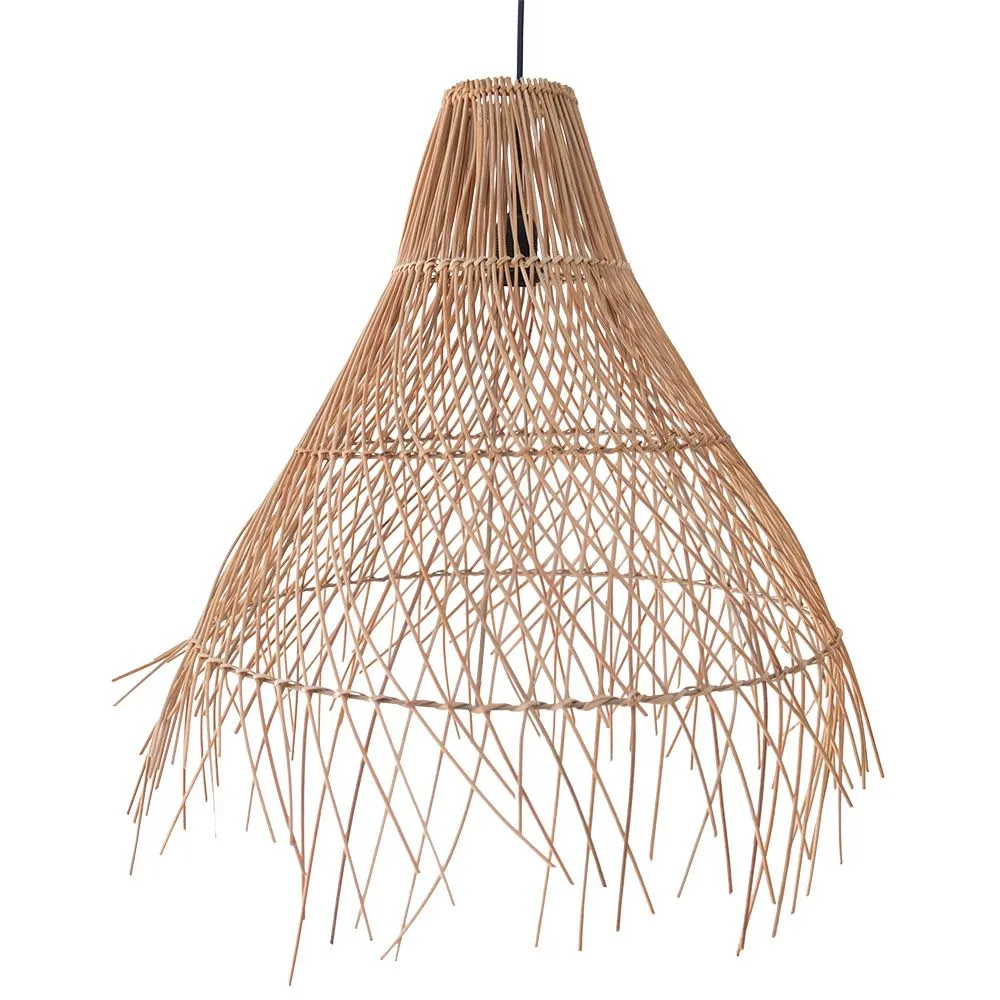 Lampada a soffitto in rattan - Lampada a sospensione in stile Boho Bali - Trui

 image 8