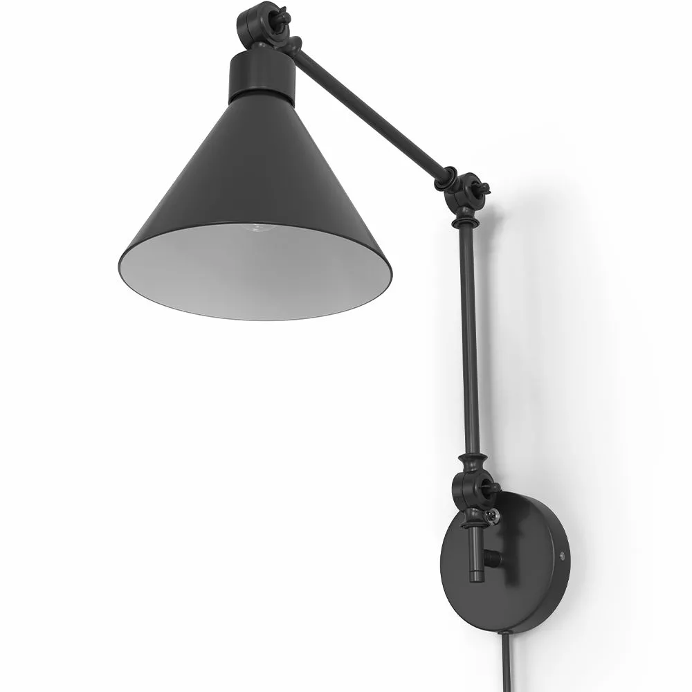 Lampada flessibile - Applique da Parete con Bracci Regolabili - Nero image 8