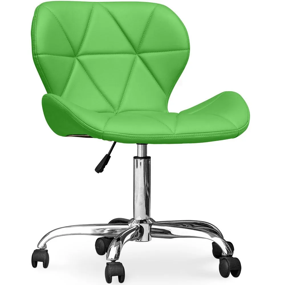Sedia da ufficio con ruote - Sedia da scrivania girevole - Rivestita in similpelle - Wito image 8