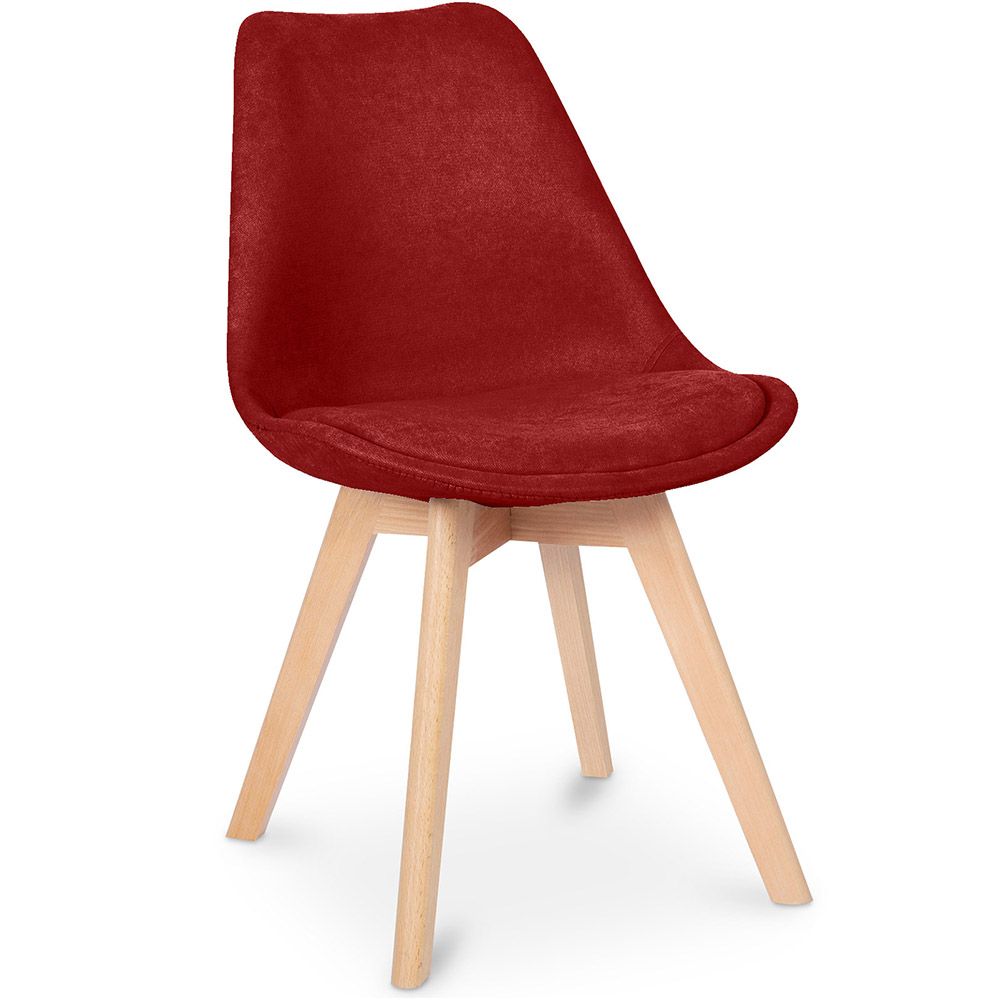 Sedia da pranzo imbottita in tessuto - Stile scandinavo - Denisse image 8