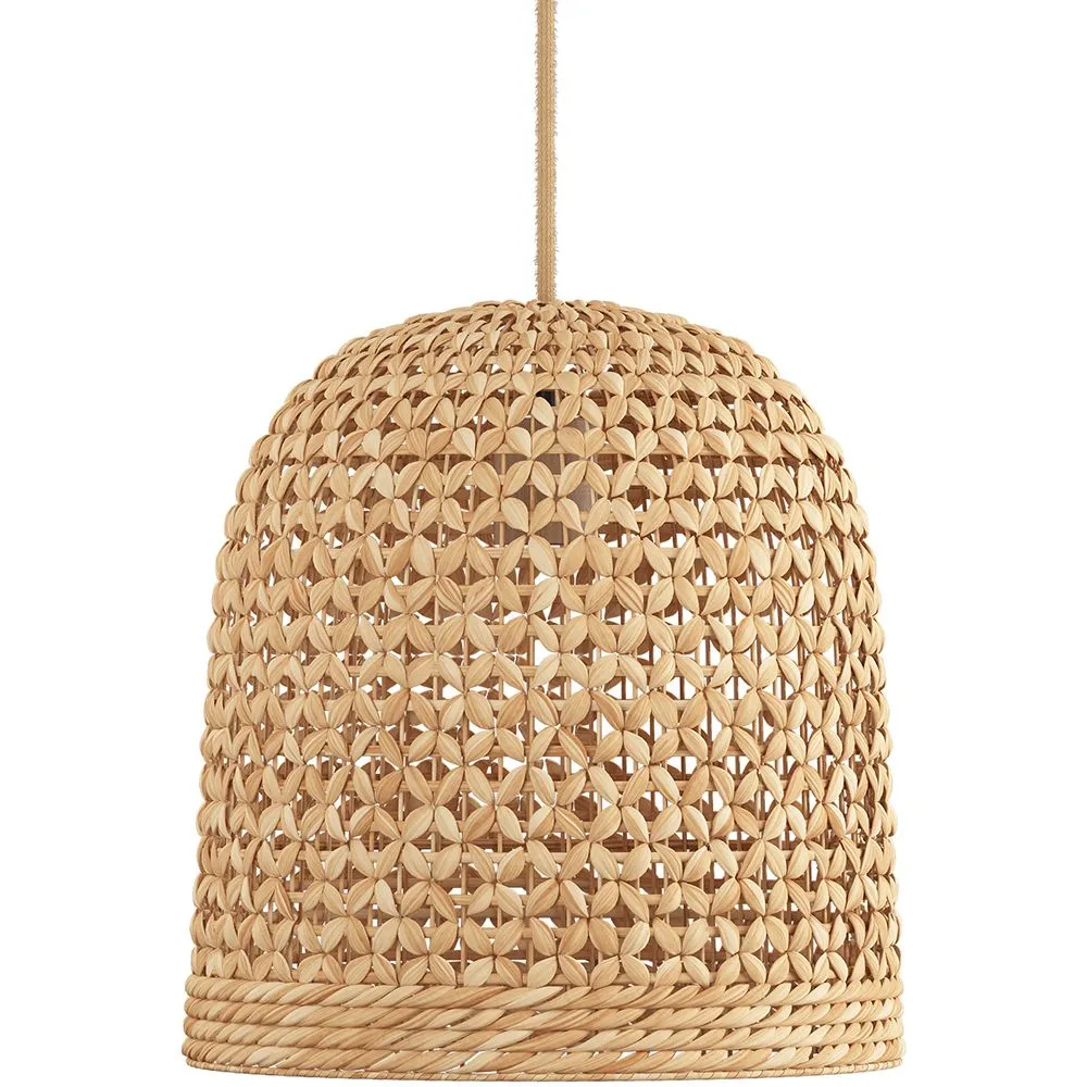 Lampada a soffitto in rattan - Lampada a sospensione design boho Bali - 50cm - Rava image 8