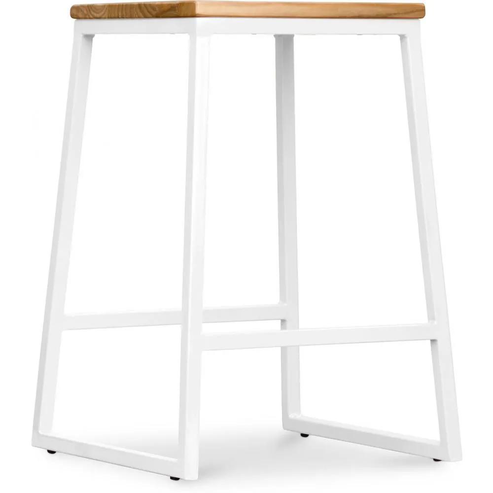 Sgabello da bar di design industriale - Legno e metallo - 60cm - Big Boy image 8