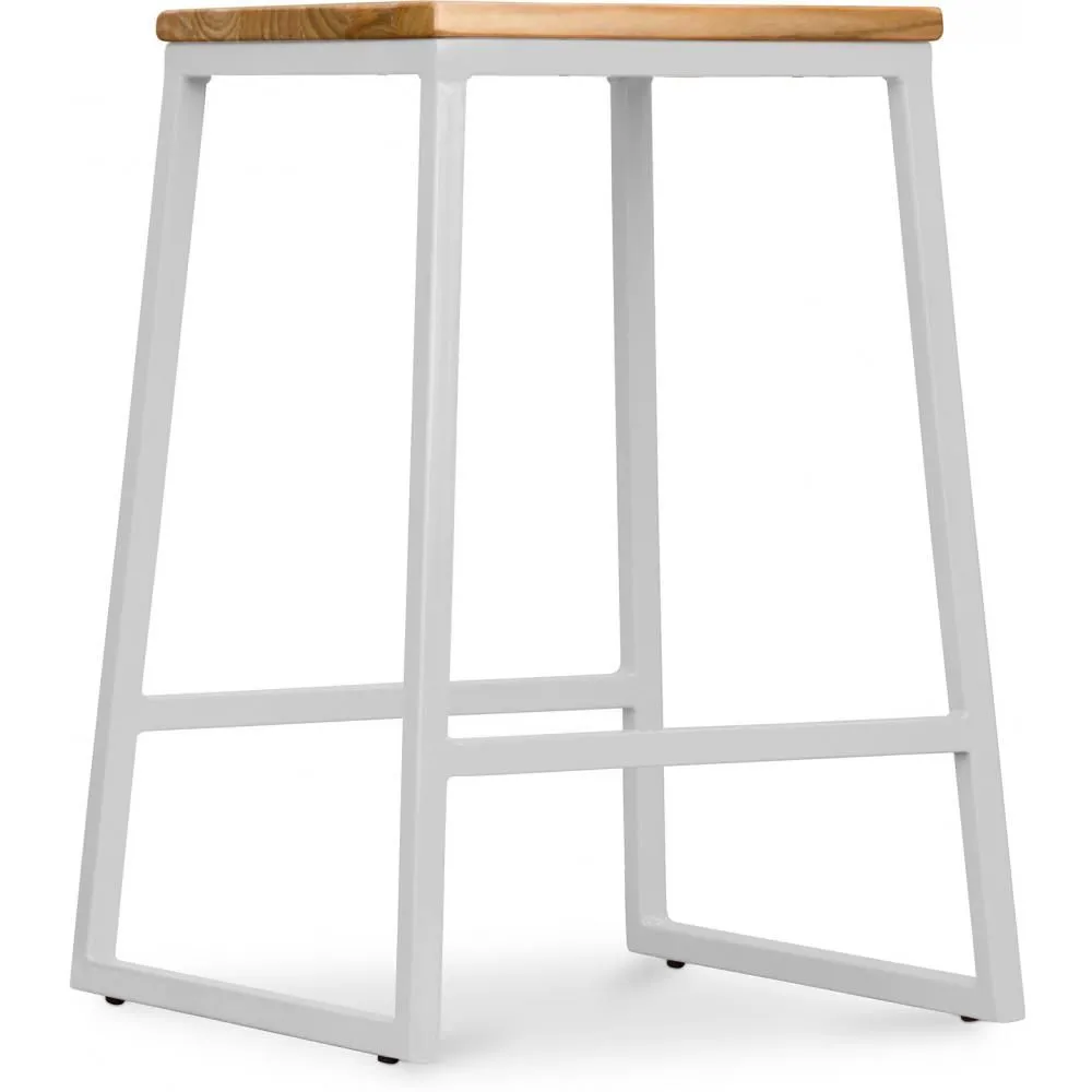 Sgabello da bar di design industriale - Legno e metallo - 60cm - Big Boy image 8