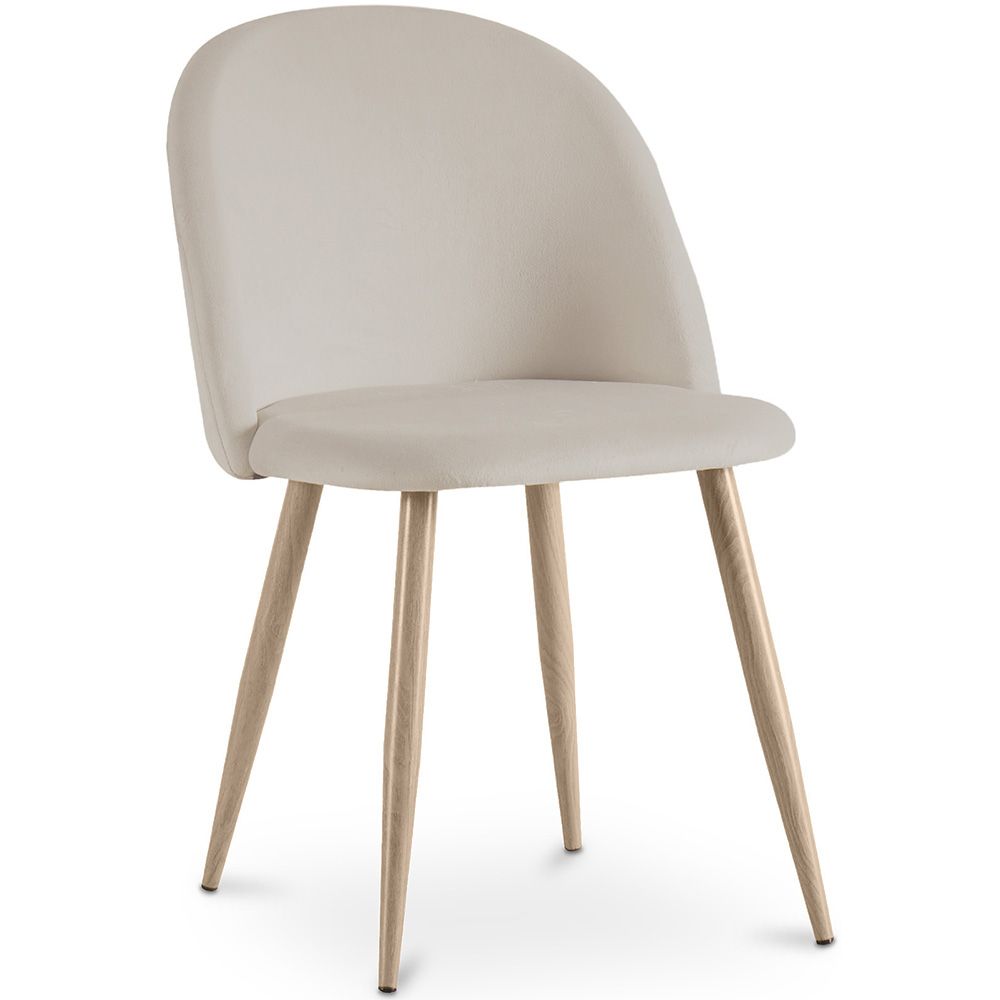 Sedia da pranzo - imbottita in velluto - Stile scandinavo - Evelyne image 8