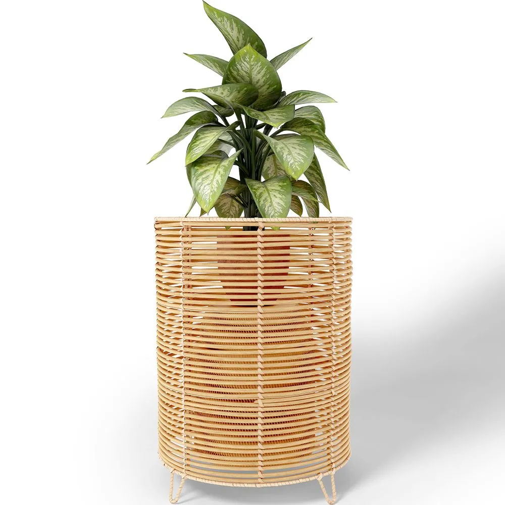 Vaso da Terra Rotondo - Stile Boho - 28 CM - Laers image 8