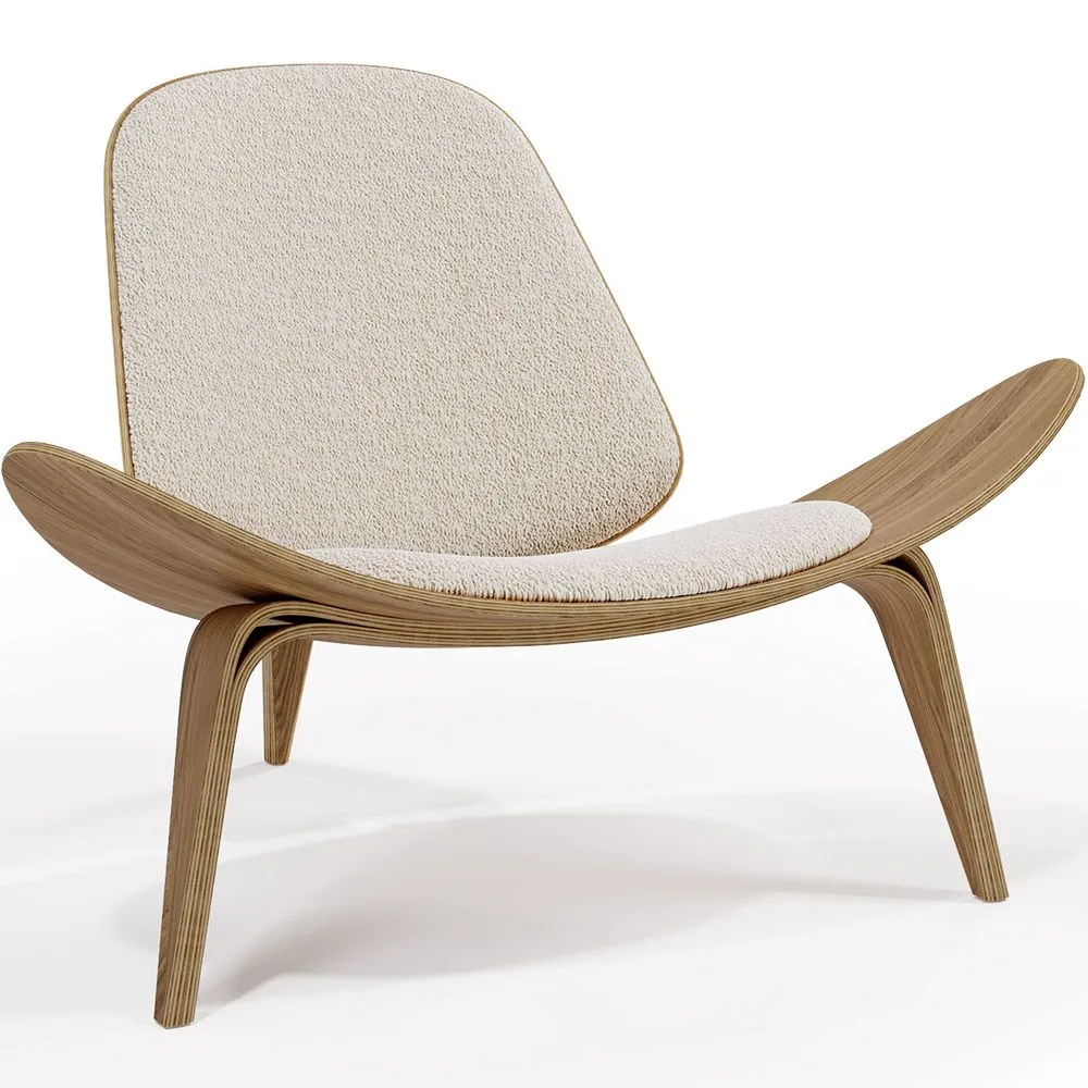 Poltrona - Poltrona scandinava - Rivestimento in Boucle - Lucy image 8