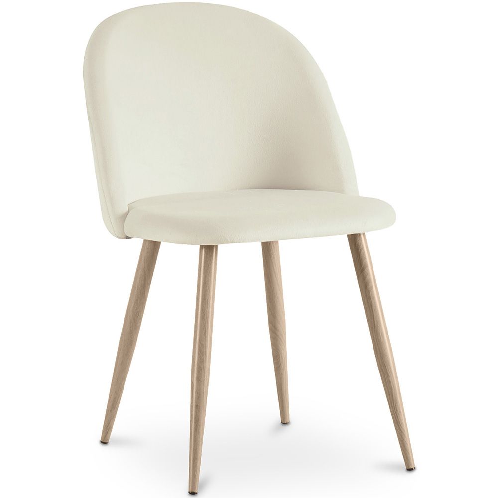 Sedia da pranzo - imbottita in velluto - Stile scandinavo - Evelyne image 8