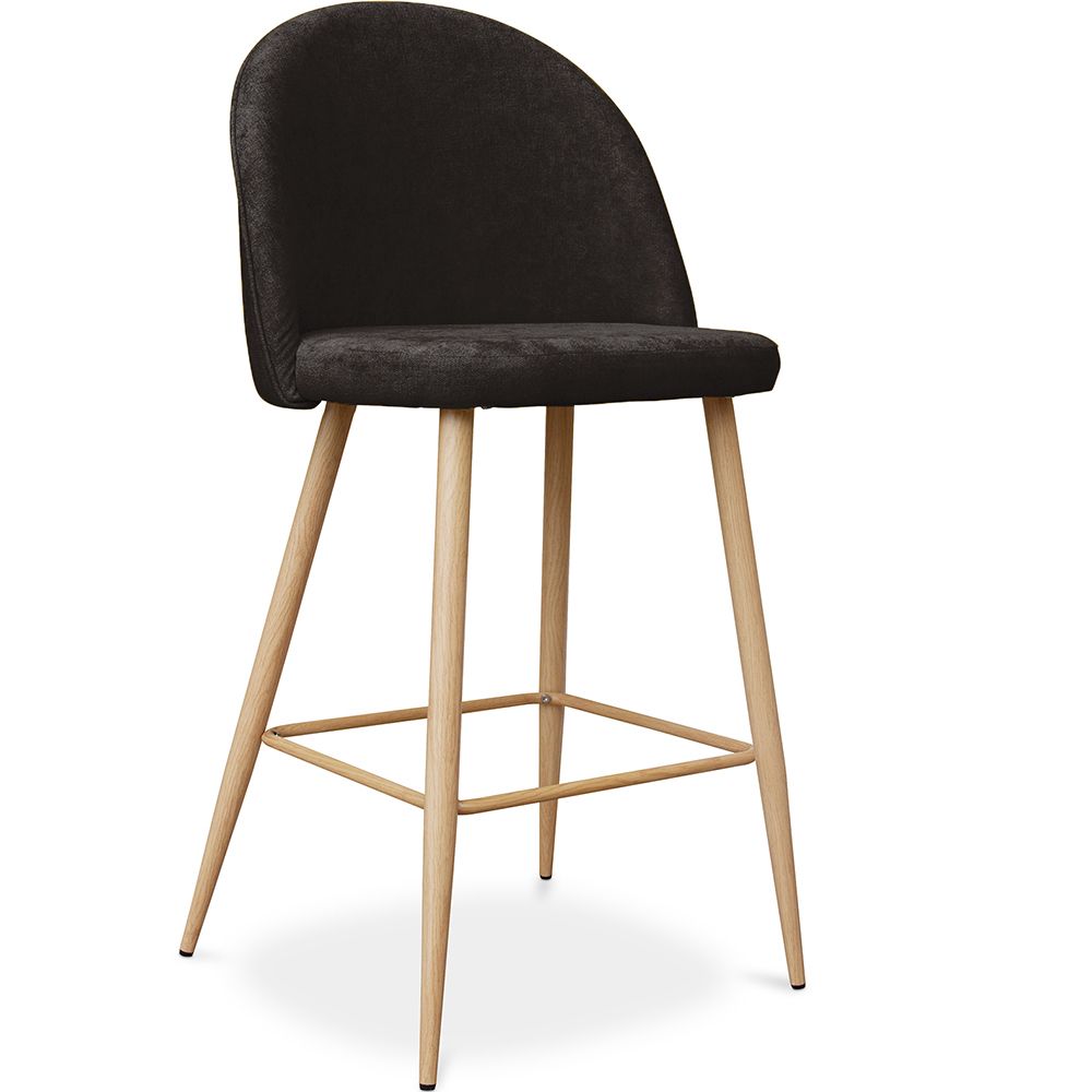 Sgabello imbottito in tessuto - Design scandinavo - 66cm - Evelyne image 8