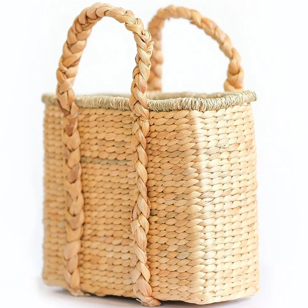 Cesto di Fibre Naturali con Manici - 30x25CM - Haret image 8
