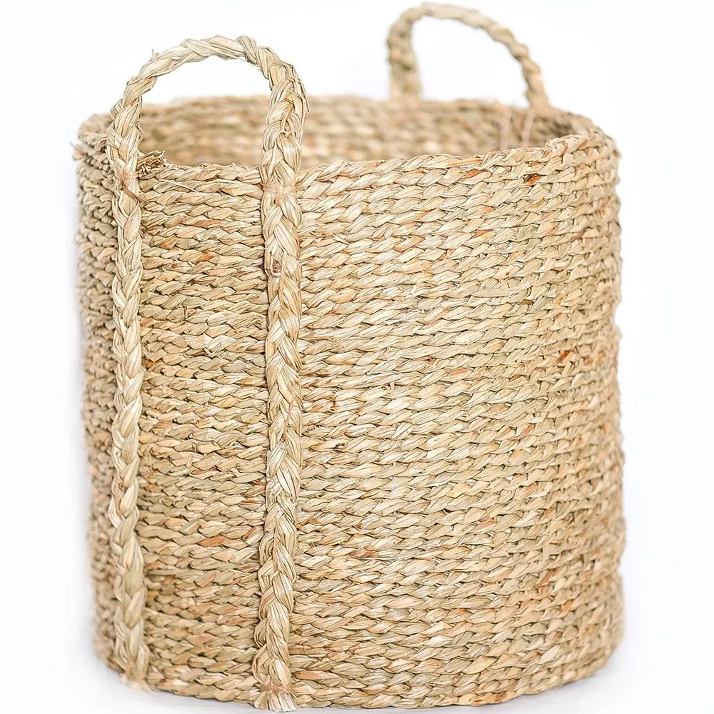 Cesto in Fibre Naturali con Manici - 30x30CM - Taral image 8