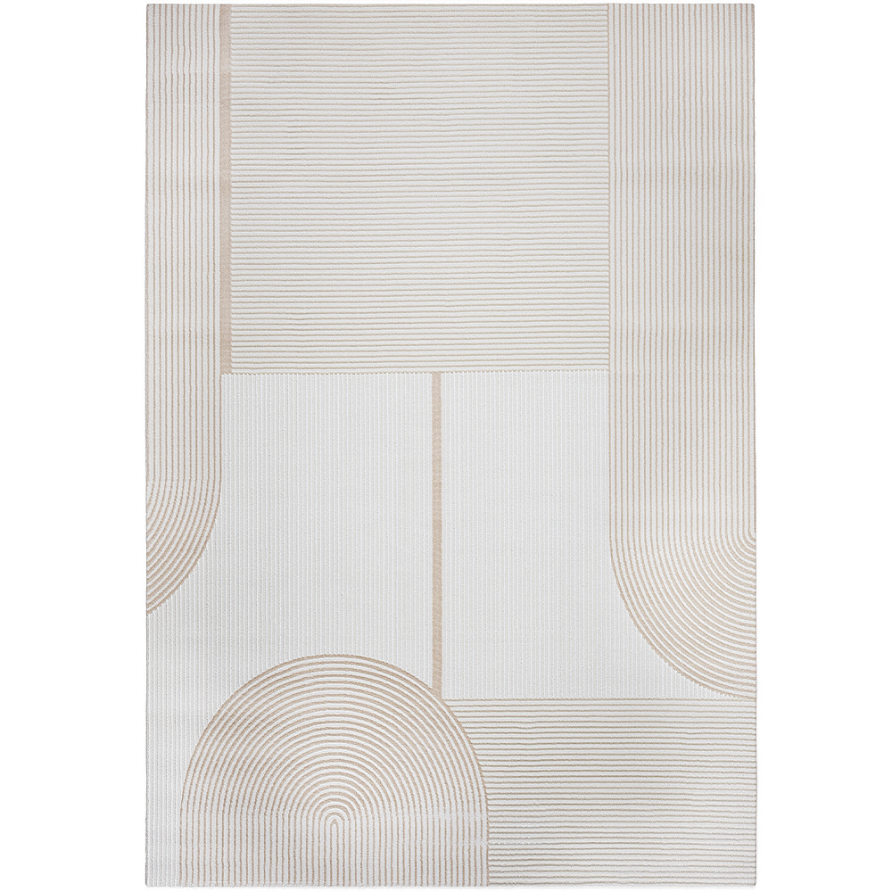 Grande Tappeto dal Design Contemporaneo e Moderno - Beige (290x200 cm) - Dhoka image 8